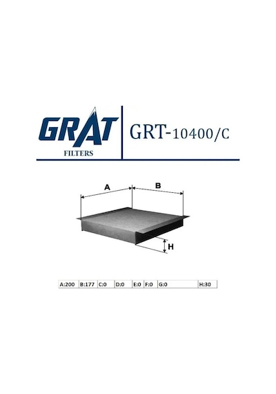 Grat 10400c Polen Filtresi Karbonlu 77364561