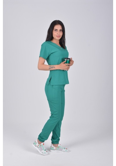 Ameliyathane Yeşili Likralı Jogger Alt Üst Takım