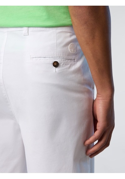 North Sails Freedom Regular Fit Chino Erkek Şort-33438 Beyaz