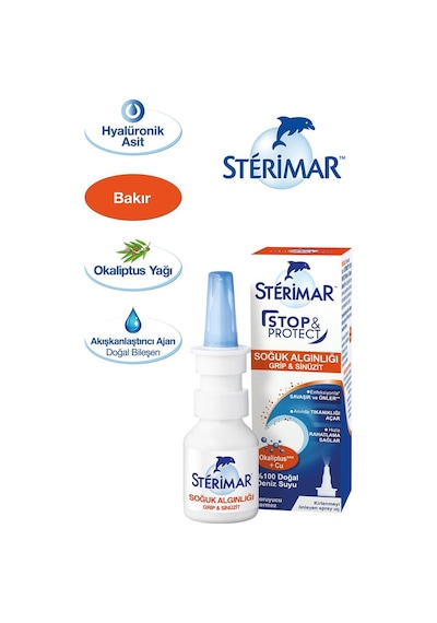 Sterimar Stop&Protect Soğuk Algınlığı Burun Spreyi 20Ml X 2