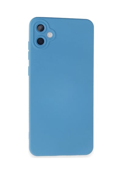 Newface - 837 - Samsung Galaxy Uyumlu A05 Kılıf Nano İçi Kadife Silikon - Csmo-tex - - Mavi