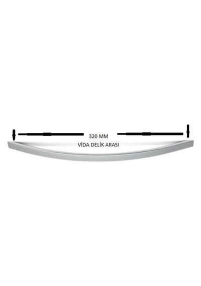 Tekdekor Yapı Mobilya Kulp 320 Mm Krom 3 Adet