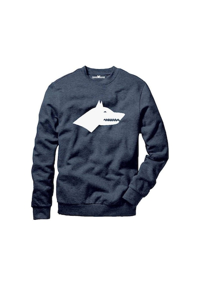 Tshirthane Göktürk Kurt Erkek Uzun Kollu Bisiklet Yaka Sweatshir