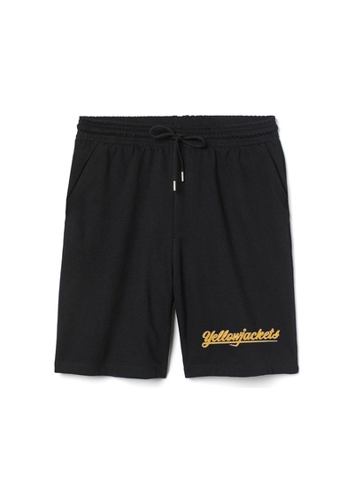 Yellowjackets Lettering Erkek Siyah Şort 001