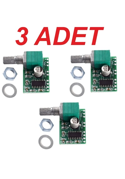 Pam8403 Potansiyometreli 2x3w Mini Ses Amplifikatörü