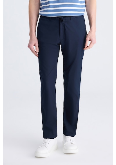Twn Slim Fit Lacivert Düz Pamuklu Jogger Pantolon 4ec03s2263452 101