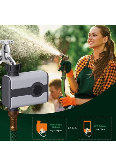 Akyol Garden 21187 Wi-fi Bağlantılı Bahçe Sulama Bilgisayarı Timer