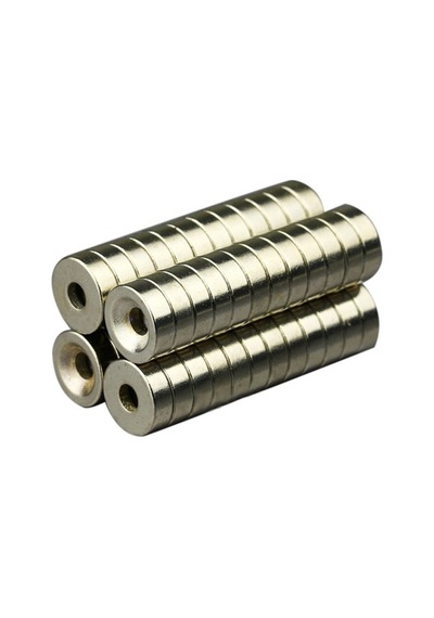 Havşalı 12X8-4X5Mm Havşa Delik Neodyum Miknatis, Adet Seçmeli 10 Adet