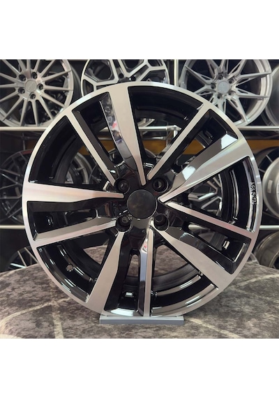 17 İnç 4x108 Peugeot Citroen Siyah Elmas Kesim Jant Modeli 4 Adet