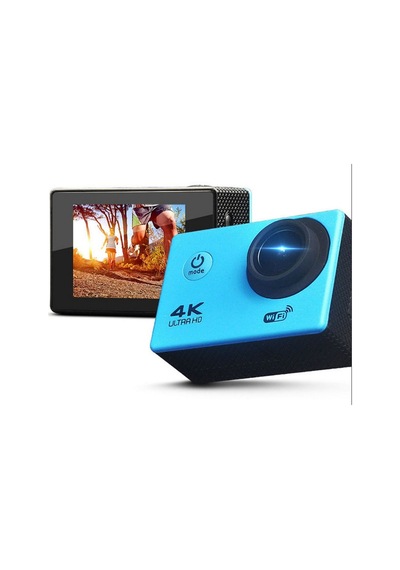 4k Wifi Aksiyon Kamera Ultra Hd 30fps Su Geçirmez Kılıf App Goplus Campro Sports Action Camera Mavi