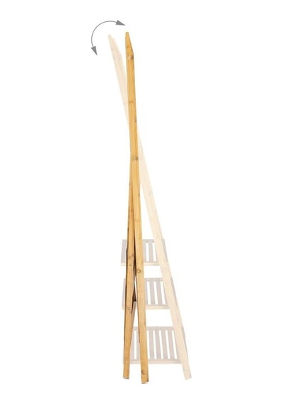 Digithome Bambu 3 Raflı Havlu Askısı Banyo Düzenleyici Havluluk Organizer Db-0006 Kahverengi