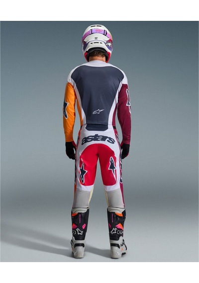 Alpinestars Racer Portl Off-road Motosiklet Pantolonu Kırmızı Beyaz Siyah
