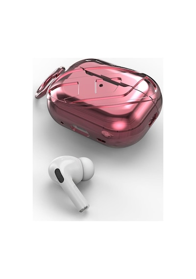 Diesel Apple AirPods Uyumlu Pro / Pro 2 İçin Parlak Kılıf - Pembe
