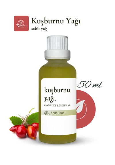 Sabunal Kuşburnu Yağı 50 ML Doğal Cilt Bakım Yağı