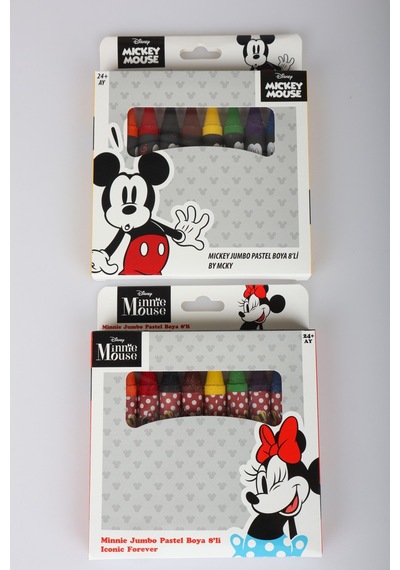 X Dekomus Lisanslı Minnie Mouse 8'li Pastel Boya Tek Adet Diğer