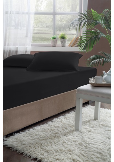 Pierre Cardin Pamuk Saten Lastikli Çarşaf 160x200 Antrasit