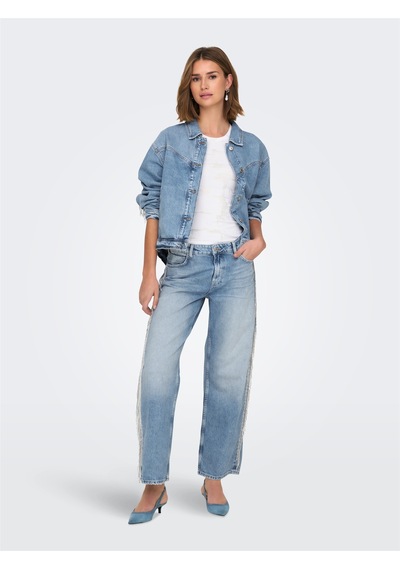 Only Onlsunset Cobaın Reg Rhıne W Red Dnm Cro Kadın Light Blue Denim Denim Pantolon - 15342633