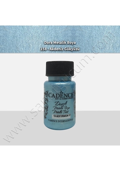 Cadence Dora Simli Metalik Boya 50 Ml. 158 Akdeniz Gökyüzü
