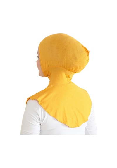 Modish Group Kadın Boyunluklu Hijab Tesettür Pratik Spor Bone - Sarı SArı