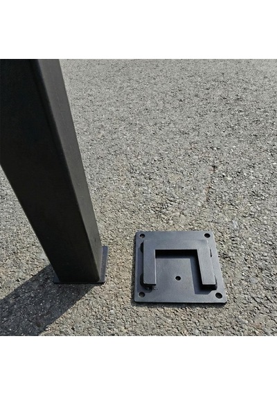Kilitli Otopark Direği 75 Cm, Çıkan Tip Kızaklı Park Bariyeri-2284