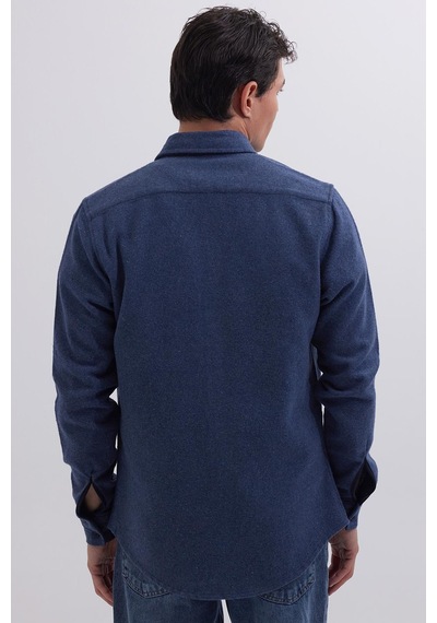 Tudors Erkek Slim Fit Tek Cep Kapaklı Düz Oduncu Spor İndigo Gömlek-41545 İndigo Tudors Erkek Slim Fit Tek Cep Kapaklı Düz Oduncu Spor İndigo Gömlek-41545 İndigo