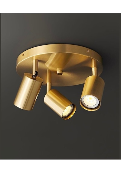 Mylights 3lü Üçlü Mat Gold Eskitme Altın Kaplama Metal Gövde Tava Siyah