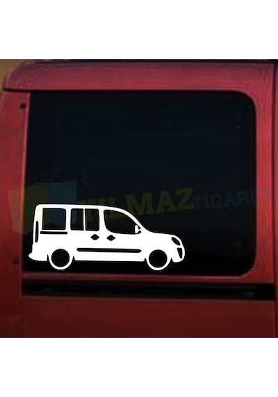 Fiat Doblo 2006-2007 Basık Araç Oto Sticker Yapıştırma Etiket 2Ad
