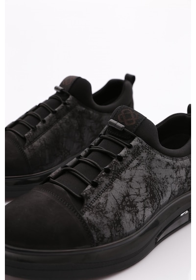 Dgn 2045 Erkek Düz Taban Sneaker 2045-2285-R1627 Siyah