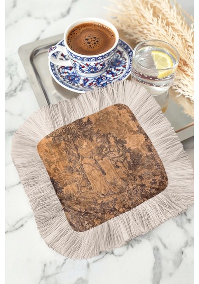 Barok Şıklık Saçaklı Dekor Peçetesi - Vintage Bahçe Romantik Krem Rustik Bardak Altlığı Mendil Metalik Grili Leylak Barok Şıklık Saçaklı Dekor Peçetesi - Vintage Bahçe Romantik Krem Rustik Bardak Altlığı Mendil Metalik Grili Leylak