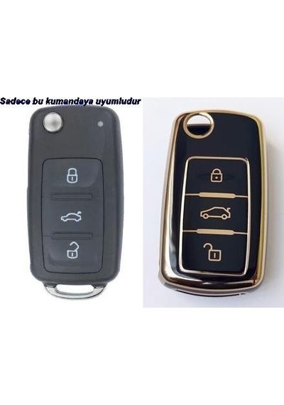 Volkswagen Seat Uyumlu Skoda Uds Nano Anahtarlık Kumanda Kılıfı Oto