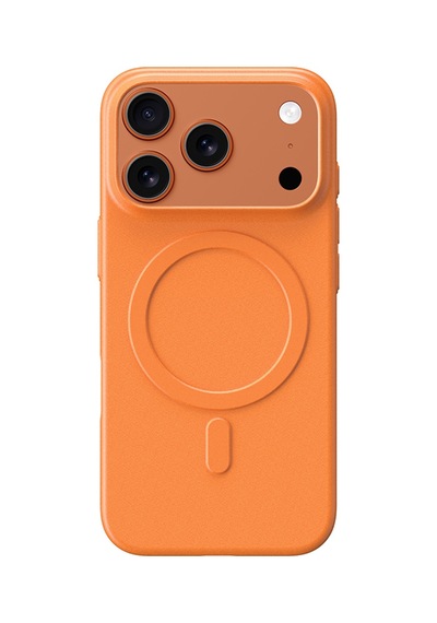 Apple Uyumlu iPhone 17 Pro Max Kılıf M-safe Şarj Özellikli Amazingthing Minimal Air Serisi Kapak Turuncu Turuncu