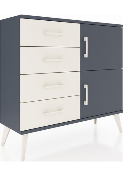 Arges Şifonyer Tek Raflı 4 Çekmeceli 2 Kapaklı 88x30x80 Antrasit-antrasit/aytaşı Antrasit/aytaşı Arges Şifonyer Tek Raflı 4 Çekmeceli 2 Kapaklı 88x30x80 Antrasit-antrasit/aytaşı Antrasit/aytaşı