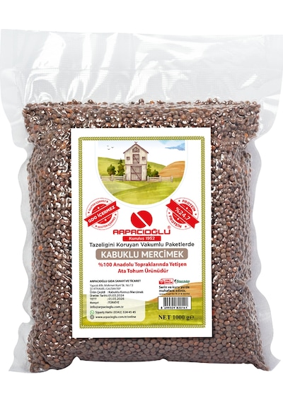 Arpacıoğlu Kabuklu Mercimek 5 x 1 KG