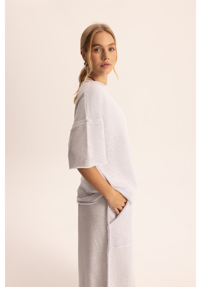 Mai Studios Co. Flex Karmelanj Oversize T-shirt Eşofman Takım Karmelanj