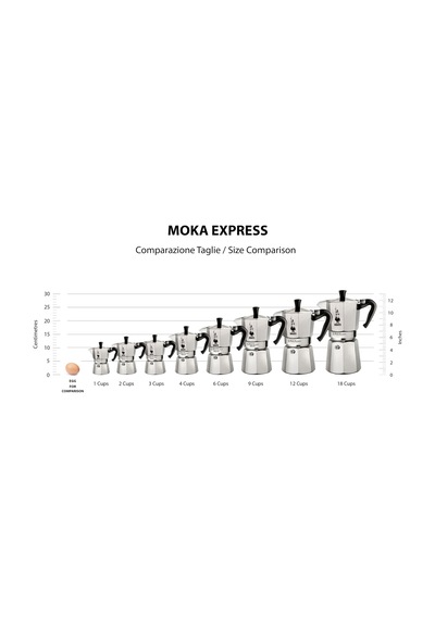 Bialetti - Moka Express: 2 Cups Ocak Üstü Espresso Pişirici - 90m
