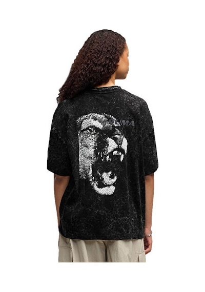 Puma Future.puma.archıve Tee Kadın Günlük Tişört 63664701 Siyah