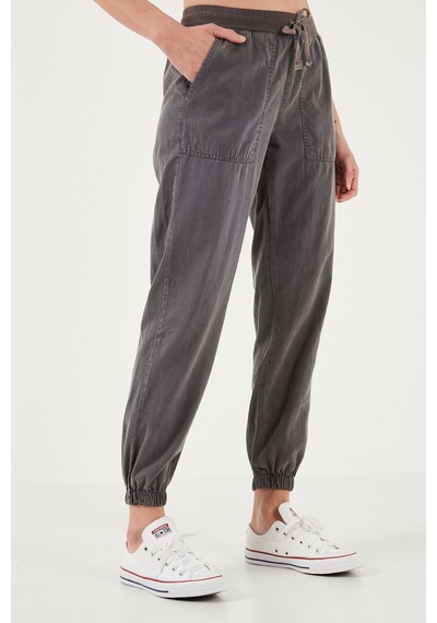 Lela Regular Fit Yüksek Bel Lastikli Paça Jogger Spor Bayan Pantolon 668Yp5039 Antrasit Lela Regular Fit Yüksek Bel Lastikli Paça Jogger Spor Bayan Pantolon 668Yp5039 Antrasit