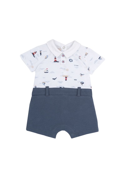 Chicco Tulum - Yarım Kol 09051363000000 000028 Dark Lıght Blue Mavi