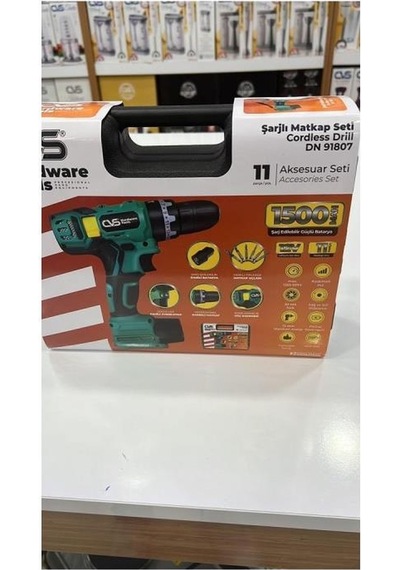 Cvs Dn 91807 12v Akülü Matkap Seti 11 Parça Aksesuar Seti 1500mah