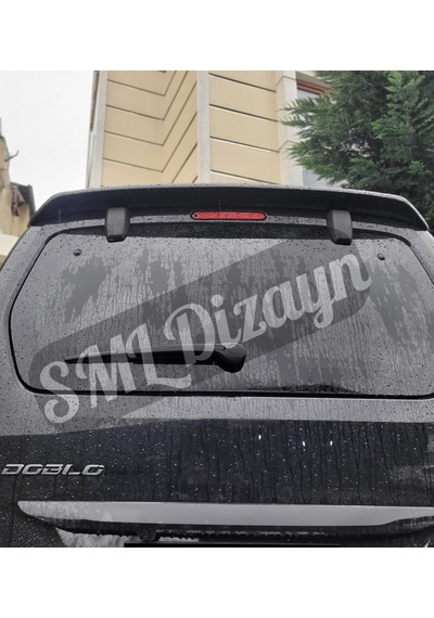 Fiat Doblo 2023+ Spoiler Plastik Boyasız Spoyler Rüzgarlık