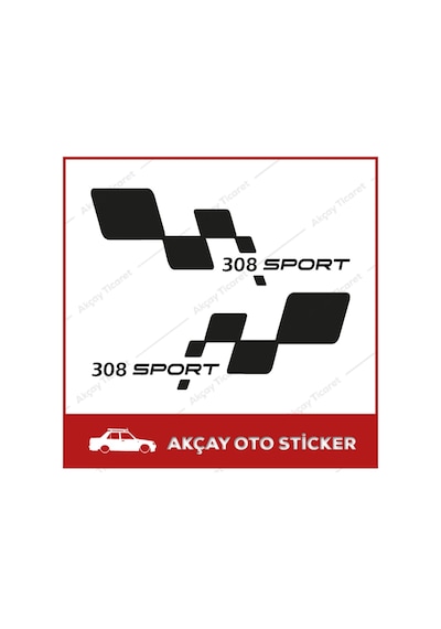Peugeot 308 Sticker (Takım Set) Peugeot 308 Oto Sticker