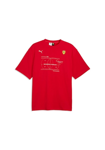 Puma Ferrari Premium Tee Erkek Günlük Tişört 63423102 Pembe Pembe
