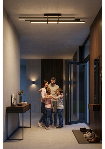 Cosmo 2 Bronz Lineer Led Sarkıt Avize Kumandalı Dim Edilebilir Aşağı Işık Sarı Işık
