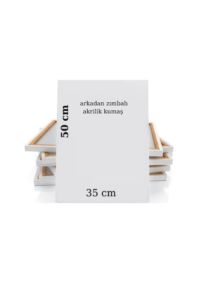 Lüks Akrilik Boya Seti 6x75 Ml Artdeco Lu Set İpek Fırçalı + 35x50 Tuval Sanatsal Set Canlı Renkler