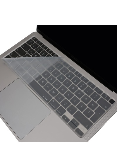 Macbook Air Klavye Koruyucu 13inç M1 A2337,a2179 Uyumlu Türkçe Q Düzen Silikon İnce Kapla