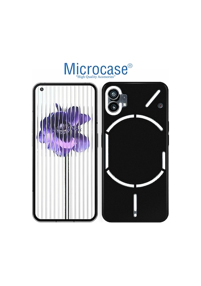 Nothing Phone 1 Elektrocase Serisi Silikon Kılıf - Siyah Al3340