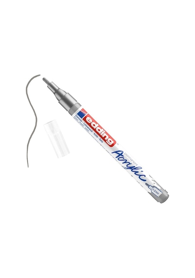 Edding 5300 Akrilik Marker Kalem 1-2 Mm Yuvarlak Uç 923 Gümüş