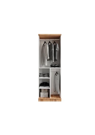 Flora 2 Kapaklı Aynalı Komple Mdf Gardırop - Elbise Dolabı Flora 2 Kapaklı Aynalı Komple Mdf Gardırop - Elbise Dolabı