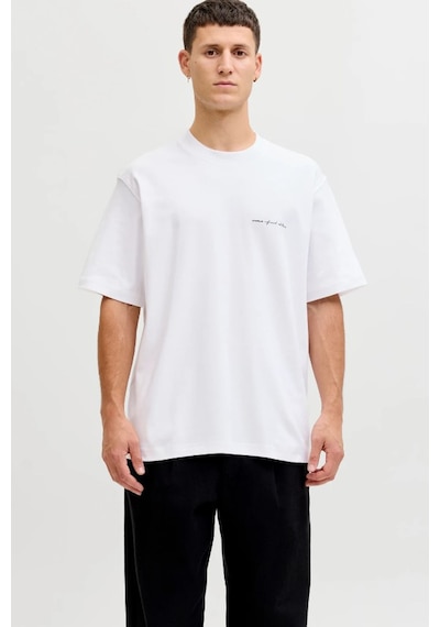 Jack & Jones Jprblaowen Erkek Tişört Beyaz
