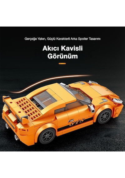 Reobrix Creator 791 Porsche 911 Gt3 Spor Araba Yaratıcı Yapı Blok Seti Building Blocks - 338 Parça